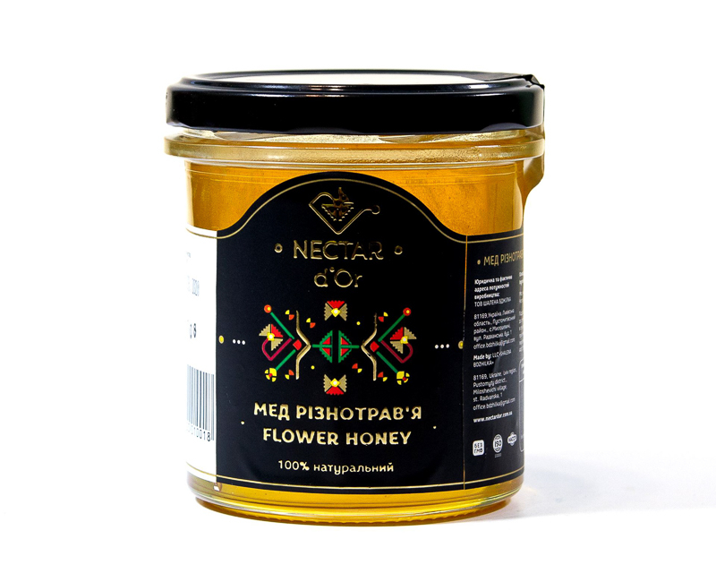 عسل نحل طبيعي من زهور ونباتات مختلفة 0.350 كيلوجرام Nectar d`Or