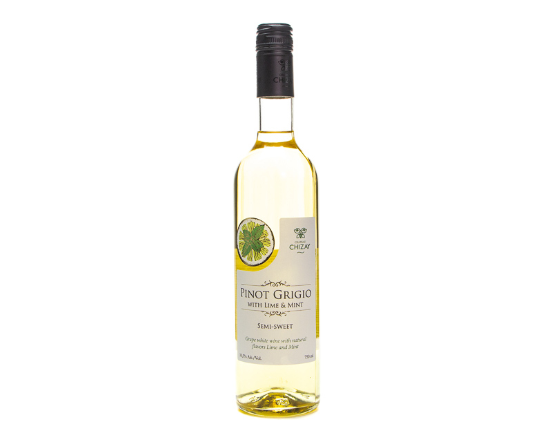 مشروب نبيذ PINOT GRIGIO with Lime and Mint