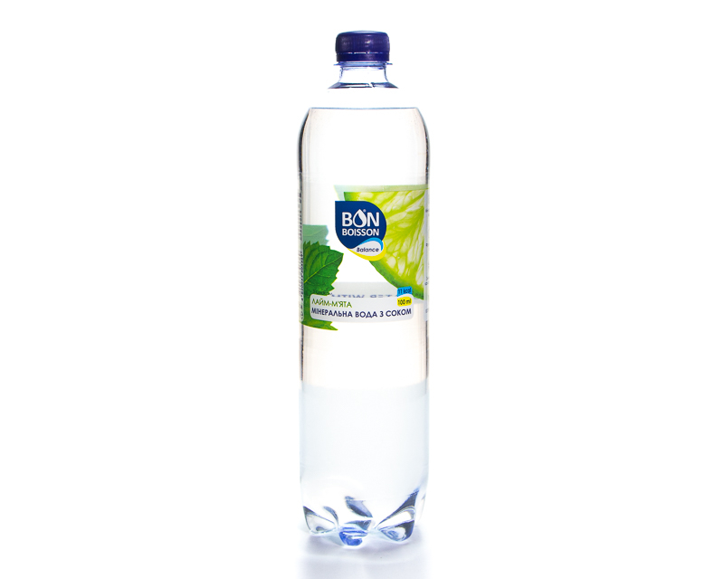 مشروب عصير بدون كحول بطعم الليمون والنعناع، مشروب غازي، السعة 1.0 لتر