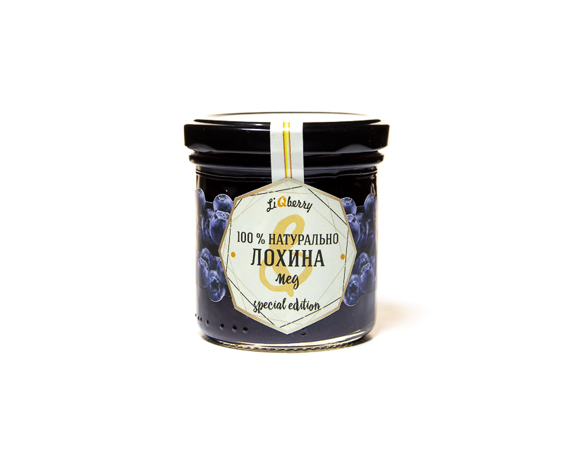 Heidelbeeren-Paste mit Honig LIQBERRY Einmachglas 165g