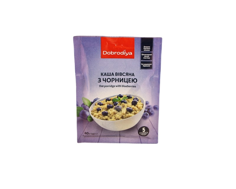 Dobrodiya Haferbrei mit Heidelbeeren