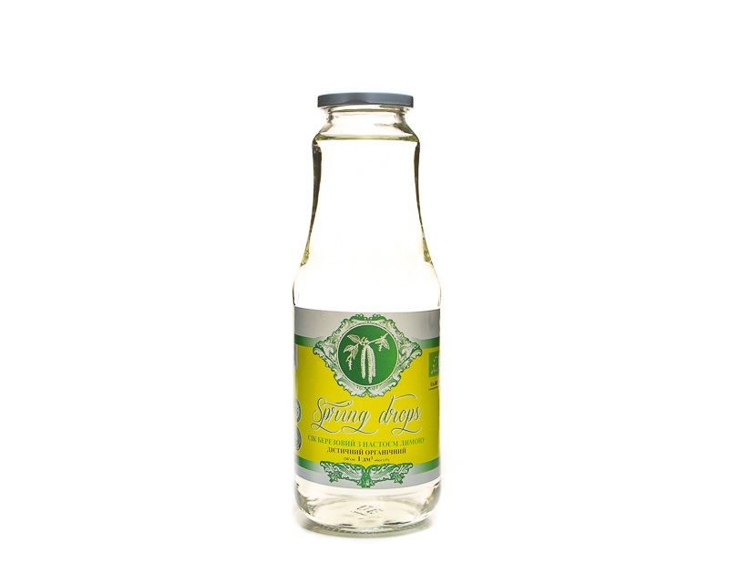 Bio Birkensaft ohne Zucker mit Zitronenaufguss 1,0 L (TM ''Spring Drops'')