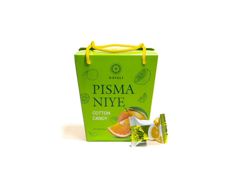Pismaniye in einer Glasur mit Orangengeschmack