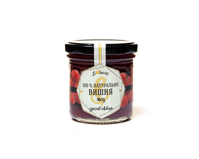 Beerenpaste Kirsche mit Honig LIQBERRY (Einmachglas) 165 g