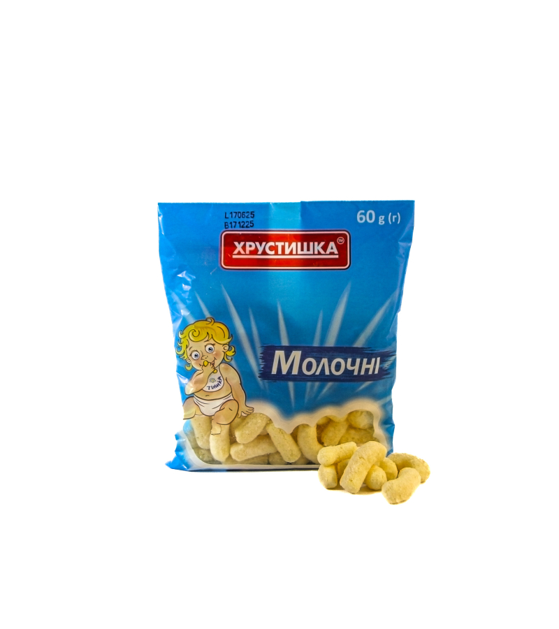 Trockene Frühstückscerealien Geformte, nicht glasierte Produkte mit Milchzusätzen – 60 g