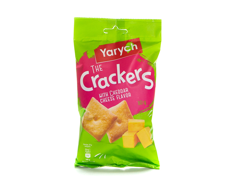 Kräcker „Mit dem Geschmack von Cheddar Käse 