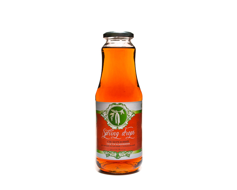 Bio Birkensaft ohne Zucker mit Hagebuttenaufguss 1,0 L (TM ''Spring Drops'')