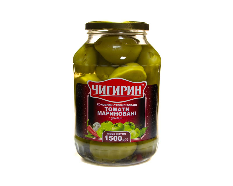 Marinierte grüne Tomaten, 1500 g