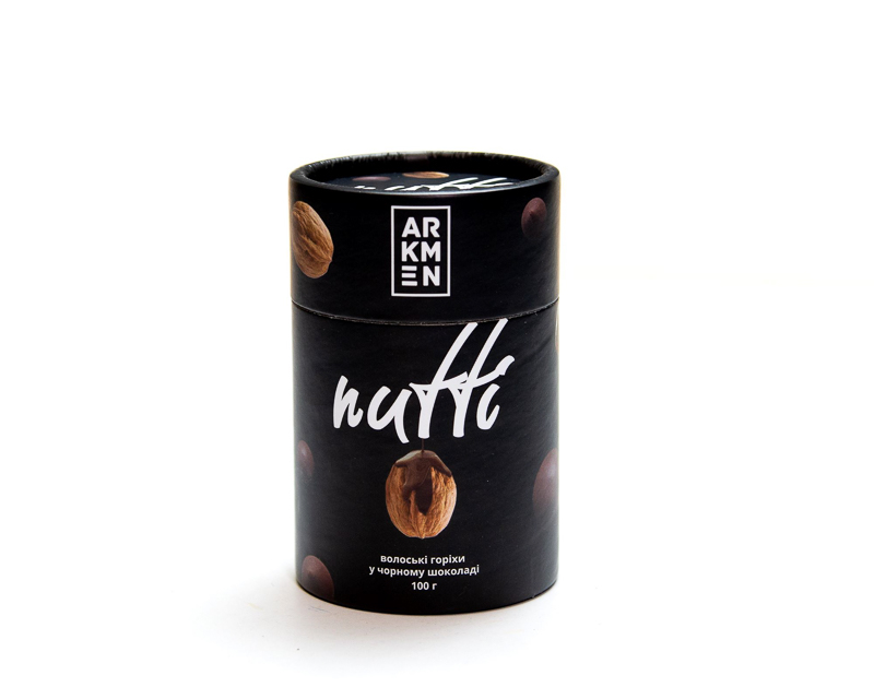 Walnuts in dark cocoa compound