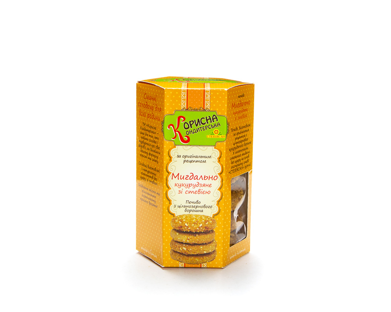 Butter cookies «Almond and Corn», 300g