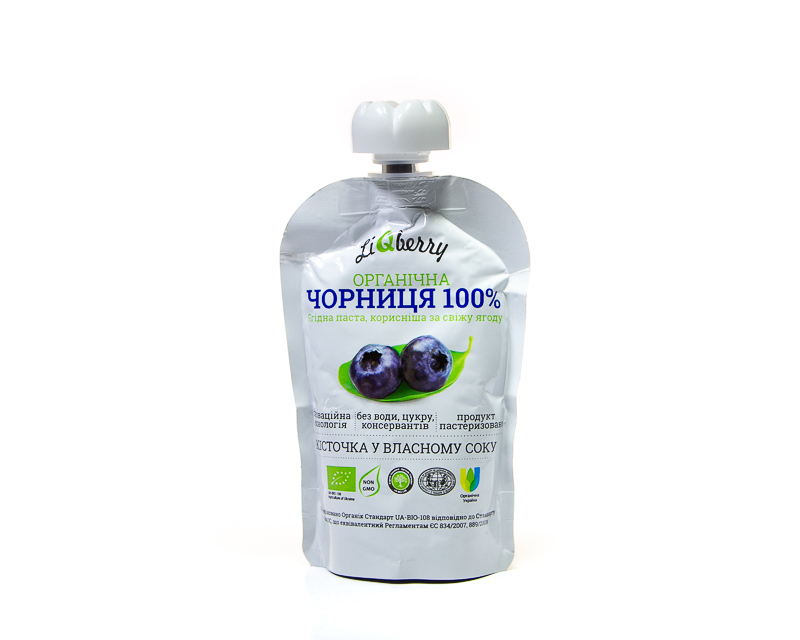 Berry organic bilberry paste LIQBERRY 100 g