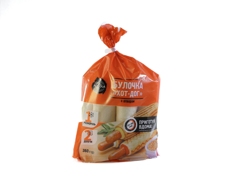 Hot-dog bun with an opening 0.36 kg (0.08*6 pcs)