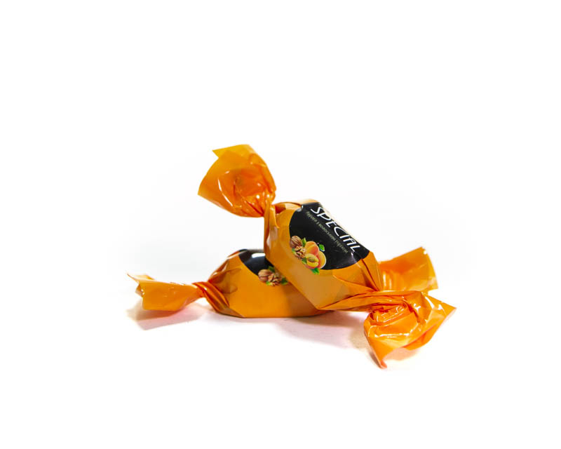 Chocolate candy SPECIAL, apricot with walnut, TM MIRAY