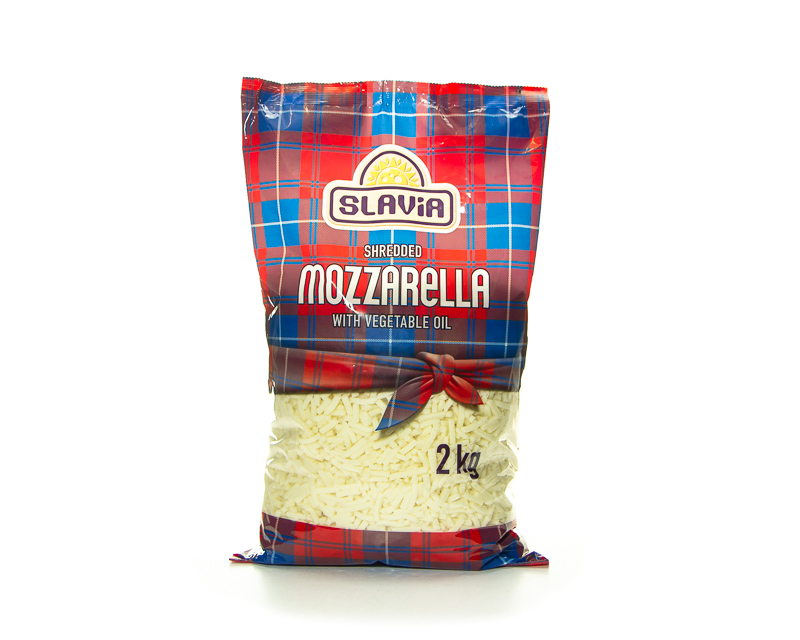 Shredded Mozzarella Cheese modified with vegetable oil