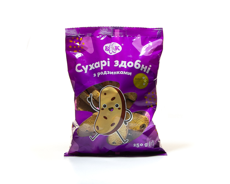 Rusks with raisins weight