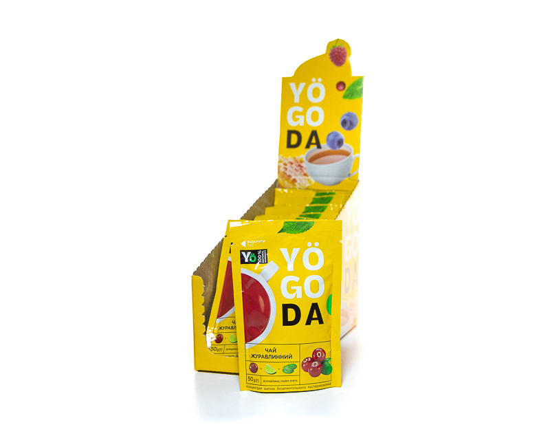 YOGODA berry tea - cranberry, lime, peppermint
