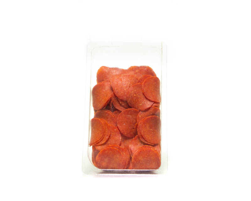 Pepperoni sausage for pizza smoked slicing
