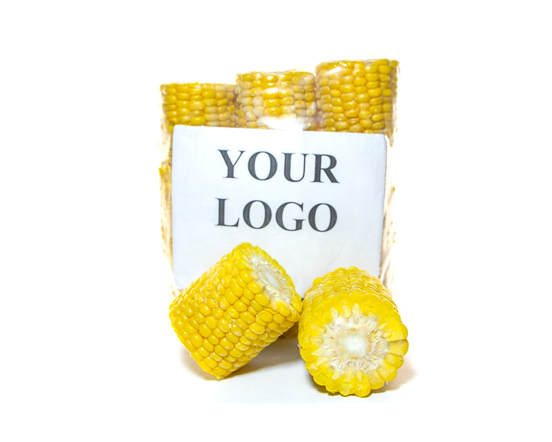 Chopped corn cobs for a grill