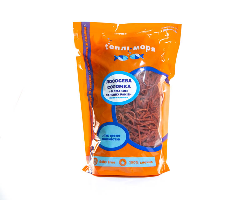 Salmon fish straw salted and dried 