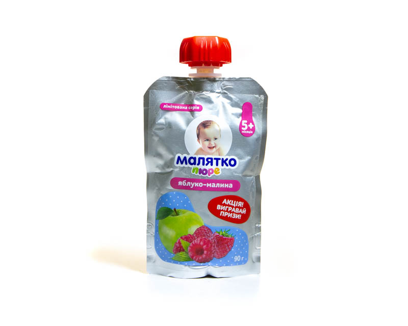 Malatko Puree in Pouch (apple-raspberry)
